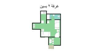 studio 1 or 2 1bed room sea view by the pool green beach v114 - El Alamein - 9