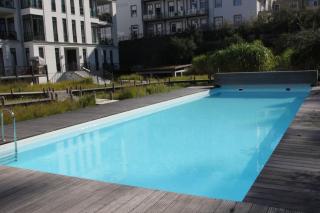 Pool und Sauna mit Meerblick, direkt an der Seebrücke - FIRST Sellin FeWo 2-3 - Ostseebad Sellin - 8