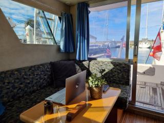 BOAT APPART TITANIC Cherbourg motor yacht à quai ROSE STAR - 9