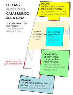 Casas Mundo Sol y Luna - 3 houses with pool, wifi & AC - Andalusia - Pinos del Valle - 7