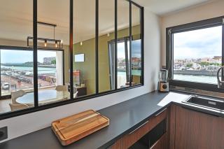 Vue panoramique mer et chenal même de la chambre ascenseur 50m2 situation idéale en option garage fermé privé - 6