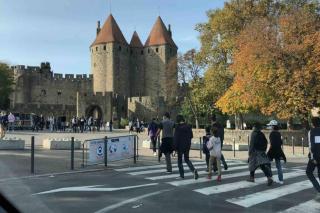 Romantic house - entrance to the medieval castle - Carcassonne - 0