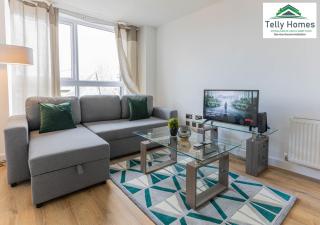 5 percent off weekly and 20 percent off monthly bookings - Marigold unit at Telly Homes Limited Birmingham City Centre -2 bedroom Apartment, Free WIFI - 3