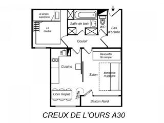 Appartement rénové, skis aux pieds, proche commerces, 5 pers., Wi-Fi, non-fumeur, animaux interdits - FR-1-182-183 - Méribel - 2