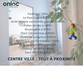 ONLOC - Appart Réveil proche Halles avec parking - Pau - 5