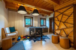 Drevenica Zuberec, Wellness poschodie, Pre 4 - 5 rodín, Tatranské štíty z terasy - Zuberec - 2