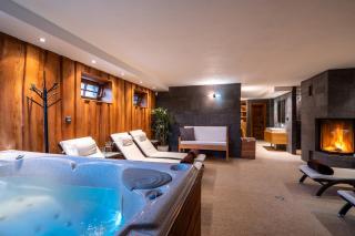 Drevenica Zuberec, Wellness poschodie, Pre 4 - 5 rodín, Tatranské štíty z terasy - Zuberec - 8