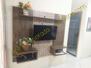 Apê Temporada Praia Grande SP Completo com Piscina, Churrasqueira, Estacionamento - 1