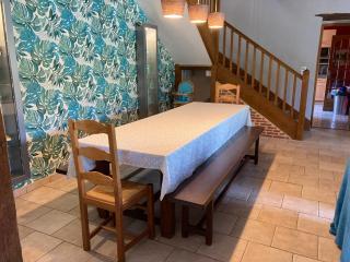 Disponible pour le grand week-end du 8 mai, grande maison pour 12-15 personnes avec jardin, pétanque, baby foot, cheminée et barbecue - Ganzeville - 5