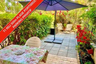 PORTISSOL T1 RDJ CLIM PARKING PRIVATIF 300m PLAGE - 0