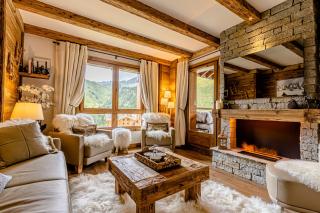Arc 1950, ambiance chalet luxe 5/7pers dans résidence 5* skis aux pieds avec SPA - Arc 1950 - 0