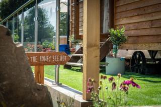 Honey Bee Shepherd's Hut - with Woodfired Hot Tub - 8