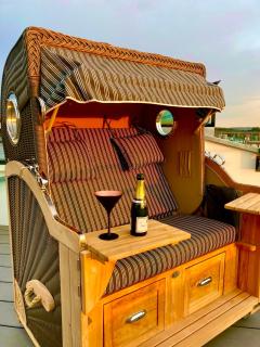 Penthouse am Südstrand - Dachterrasse mit Meerblick und Gasgrill, Klimaanlage, Kamin, Luxus-Design-Apartment, 2 Minuten zum Strand - Binz - 2