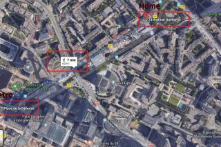 7 min Walk Metro Line 1-La Defense Charras - Courbevoie - 2