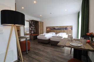 Holledau-Apartments - FeWo bis 5 Pers - getrennte Betten - Vollausstattung - 24h Checkin - wöchentl Reinigung u Wäschewechsel - Waschmaschine u Trockner - WLAN - Minibar - XXL Parkplätze - Garten - ruhige Lage - 1