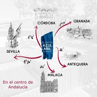 Azul añil EL PATIO Casa rural en Alameda - Alameda - 9