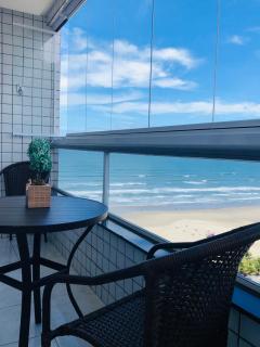 Apto com vista mar PÉ NA AREIA - Praia Grande - 8