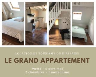 Le Grand Appartement - 90m2- 2 chb , 1 mezzanine - 6pers - 0