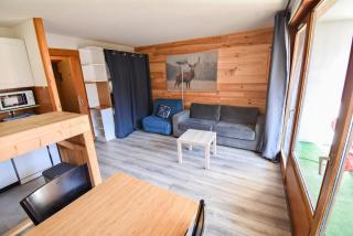 L'Enchalpe, Grand et lumineux studio avec coin montagne 5 personnes, 60m des pistes, PISCINE COUVERTE, WIFI, grand balcon expo EST, DRAPS NON COMPRIS - 5