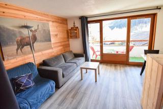 L'Enchalpe, Grand et lumineux studio avec coin montagne 5 personnes, 60m des pistes, PISCINE COUVERTE, WIFI, grand balcon expo EST, DRAPS NON COMPRIS - Saint-Jean-d'Aulps - 7