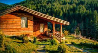 Панорама хаус Лещен и еко къщи Дървена и Землянка - 7