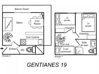Duplex 2 Pièces avec Cabine, Confortable, Idéal Famille, Proche Pistes et Commerces - Les Allues - FR-1-182-181 - Méribel - 1