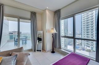 Sea View Studio 10min from beach Royal Oceanic - Dubai - 9