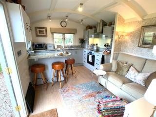 Stunning Shepherds Hut with Superb Views & Fire Pit near a Superb Gastro Pub - 8