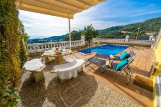 Villa Vista Lux, Piscina privada y zona exterior con vista Mar - Tossa de Mar - 4