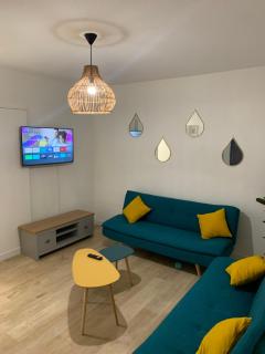 L EFFET MER 70M2 avec 2 chambres doubles avec Parking 1 voiture GRATUIT, Netflix Disney plus disponible Lits faits à l arrivé Serviettes de toilettes fournies - Dieppe - 1