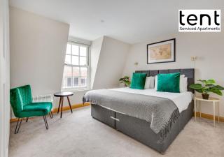Bright, Stylish Two Bedroom Apt in Town Centre with Free Parking at Tent Serviced Apartments Chertsey - 9