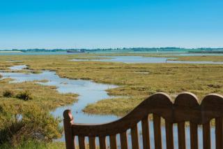 The Hexagon, wow what a location, views over the Essex marshes and sea - West Mersea - 7