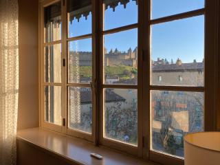 Demeure Saint Louis Historic manor, City 700m, parking,A C,Clim,WIFI, heated pool, city view - Carcassonne - 4