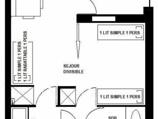 Studio divisible pour 3 pers, prox commerces et pistes, parking gratuit, balcon - FR-1-329-13 - Bellentre - 1