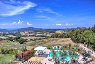 Villa San Lorenzo - Hilltop Villa With Private Pool, Jacuzzi & AirCO - Montone - 5