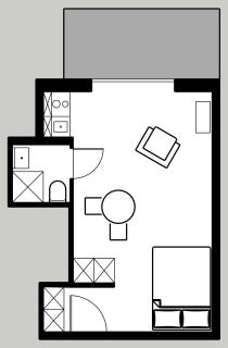 Furnished studio with garden Seefeld close to lake - Zurigo - 1