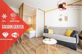 Cocoon Center - Rue d'antibes - 200m plage- Clim - wifi - Unique - Cannes - 0