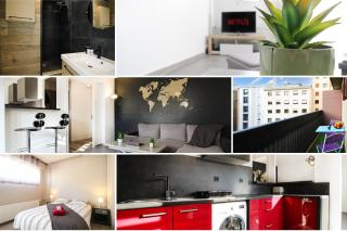 HOMEY COZY - New / Centre / Balcon privé / Proche Geneve - 9