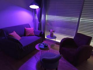 Les Obiones, vue latérale mer, Fort Mahon Plage, magnifique studio cabine 4p, avec balcon , parking privé gratuit, wifi, classé 2 étoiles, exposition plein sud en Baie de Somme - 1