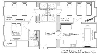 Apartment Florenc with 3-bathrooms & bedrooms - Prague - 8
