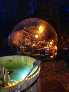 living TIMELESS- Bubble Tent Elzach inklusive Hot Tube Badefass- Schlafen unterm Sternenhimmel - Elzach - 8