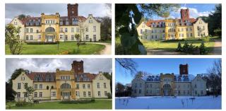 Schloss Lelkendorf Apartment Ulrichshusen Maisonette Fewo Mecklenburger Seenplatte mit Dachterrasse Nähe Ostsee - Lelkendorf - 9
