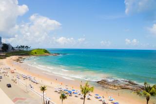 Farol Barra Flat. Vista Mar no Circuito do Carnaval . Em frente a praia. - Salvador - 5