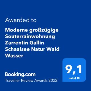 Moderne großzügige Souterrainwohnung Zarrentin Gallin Schaalsee Natur Wald Wasser - Gallin - 5