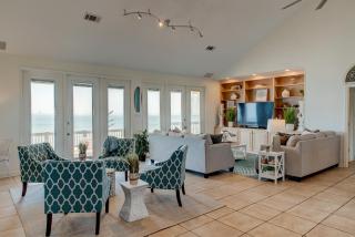 Dauphin Charm - GULF FRONT! Pet Friendly - wrap around porch with observation deck and outdoor seating home - Dauphin Island - 3