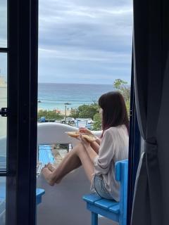 海灘戀情 Beach Love 近沙灘-國旅卡特約商店 陽台房 希臘地中海風格 - 8