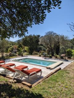 Gite de l'Amandari - classé 3 etoiles Prefecture - piscine chauffée privative, terrasses et jardin, 5 minutes à pied du village - Le Plan-de-la-Tour - 0