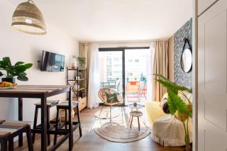 C1 Clemenceau Pool Balcony Bath AC 2mins walk to sand beach - Cannes - 0