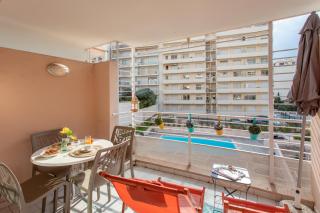 C1 Clemenceau Pool Balcony Bath AC 2mins walk to sand beach - Cannes - 9