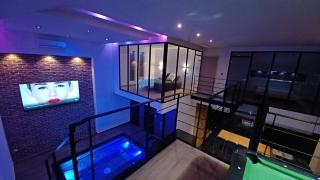 loft d architecte spa sauna billard 12 places ultra contemporain - Ferrière-la-Grande - 5